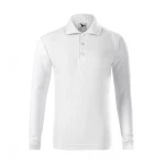 Polo infantil MALFINI Pique LS manga larga con cuello y botones, personalizable con logo