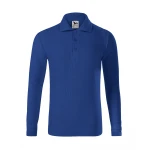 Polo infantil MALFINI Pique LS manga larga con cuello y botones, personalizable con logo