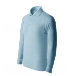 Polo infantil MALFINI Pique LS manga larga con cuello y botones, personalizable con logo