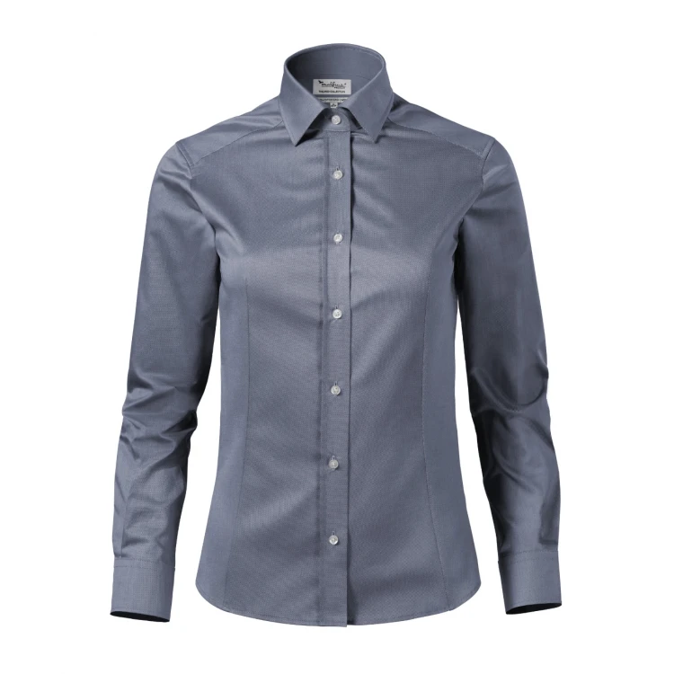 Camisa mujer MALFINI Journey en algodón con mangas largas, vista frontal