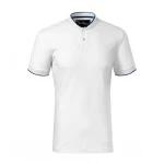 MALFINI Diamond polo shirt in cotton pique with bomber collar and buttons, ready for personalisation