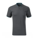 MALFINI Diamond polo shirt in cotton pique with bomber collar and buttons, ready for personalisation