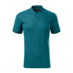 MALFINI Diamond polo shirt in cotton pique with bomber collar and buttons, ready for personalisation