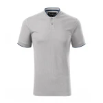MALFINI Diamond polo shirt in cotton pique with bomber collar and buttons, ready for personalisation