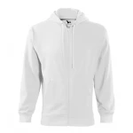 Sweat MALFINI Trendy Zipper avec fermeture éclair complète, capuche doublée et poches kangourou, disponible à personnaliser avec logo
