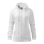 Sudadera MALFINI Trendy Zipper mujer con capucha y cremallera, corte entallado, lista para personalizar con logo