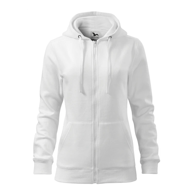 Sudadera MALFINI Trendy Zipper mujer con capucha y cremallera, corte entallado, lista para personalizar con logo