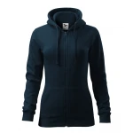 Sudadera MALFINI Trendy Zipper mujer con capucha y cremallera, corte entallado, lista para personalizar con logo