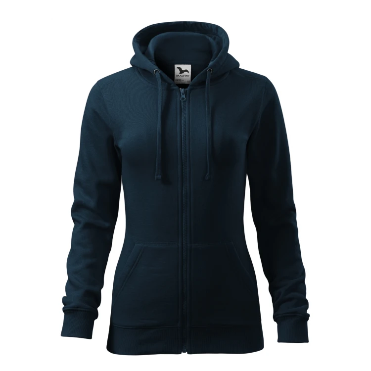 Sudadera MALFINI Trendy Zipper mujer con capucha y cremallera, corte entallado, lista para personalizar con logo