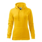 Sudadera MALFINI Trendy Zipper mujer con capucha y cremallera, corte entallado, lista para personalizar con logo