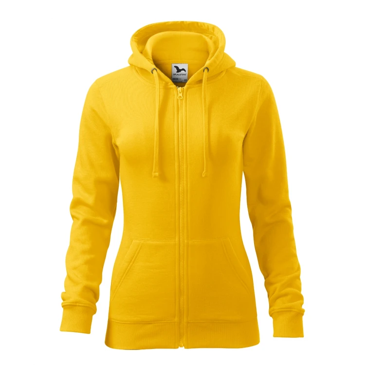 Sudadera MALFINI Trendy Zipper mujer con capucha y cremallera, corte entallado, lista para personalizar con logo