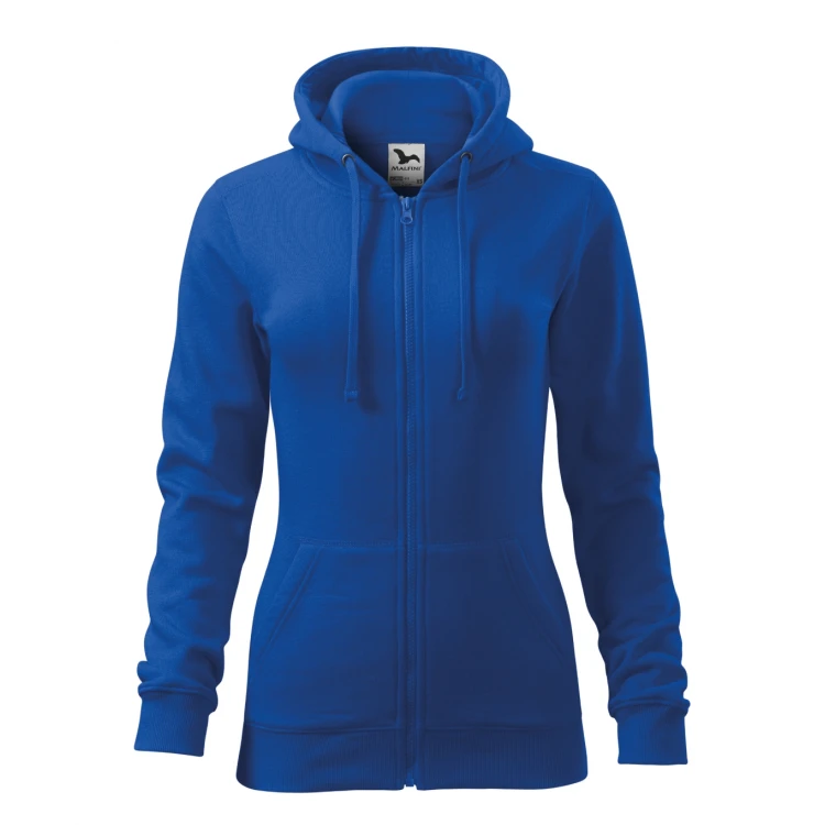 Sudadera MALFINI Trendy Zipper mujer con capucha y cremallera, corte entallado, lista para personalizar con logo