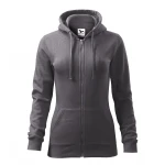 Sudadera MALFINI Trendy Zipper mujer con capucha y cremallera, corte entallado, lista para personalizar con logo