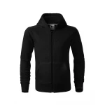 Felpa bambino aperta con zip e cappuccio