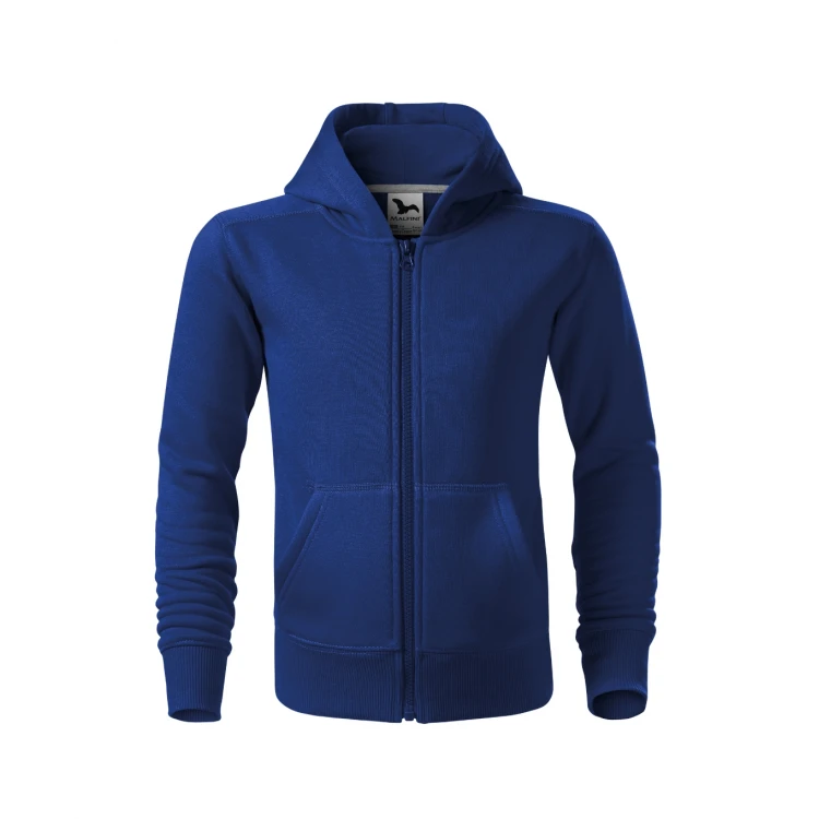Felpa bambino aperta con zip e cappuccio