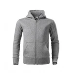 Felpa bambino aperta con zip e cappuccio