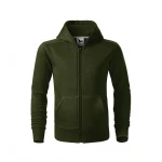 Felpa bambino aperta con zip e cappuccio