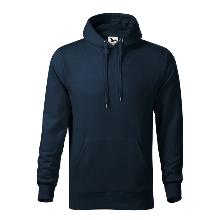 Sudadera gris con capucha MALFINI mod. Cape, bolsillo canguro, personalizable con logo