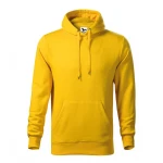 Sudadera gris con capucha MALFINI mod. Cape, bolsillo canguro, personalizable con logo