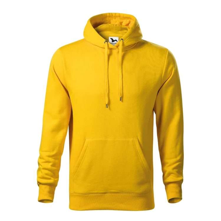Sudadera gris con capucha MALFINI mod. Cape, bolsillo canguro, personalizable con logo