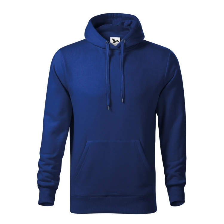 Sudadera gris con capucha MALFINI mod. Cape, bolsillo canguro, personalizable con logo