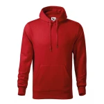 Sudadera gris con capucha MALFINI mod. Cape, bolsillo canguro, personalizable con logo