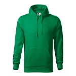 Sudadera gris con capucha MALFINI mod. Cape, bolsillo canguro, personalizable con logo