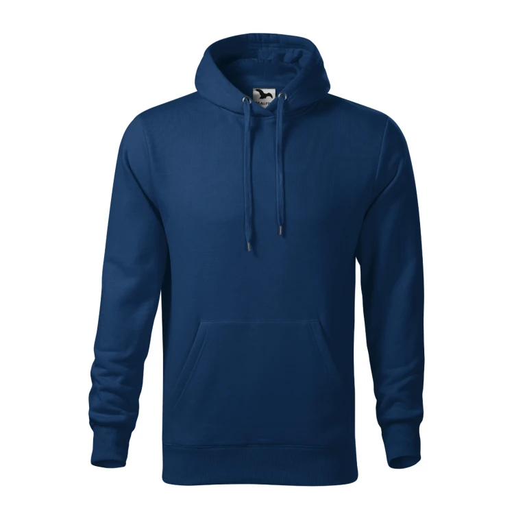 Sudadera gris con capucha MALFINI mod. Cape, bolsillo canguro, personalizable con logo