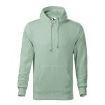 Sudadera gris con capucha MALFINI mod. Cape, bolsillo canguro, personalizable con logo