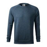 Sudadera cuello redondo con mangas raglán en mezcla algodón-poliéster, vista frontal, lista para personalizar con logo