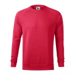 Sudadera cuello redondo con mangas raglán en mezcla algodón-poliéster, vista frontal, lista para personalizar con logo