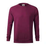 Sudadera cuello redondo con mangas raglán en mezcla algodón-poliéster, vista frontal, lista para personalizar con logo