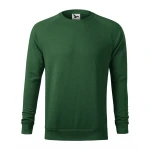 Sudadera cuello redondo con mangas raglán en mezcla algodón-poliéster, vista frontal, lista para personalizar con logo
