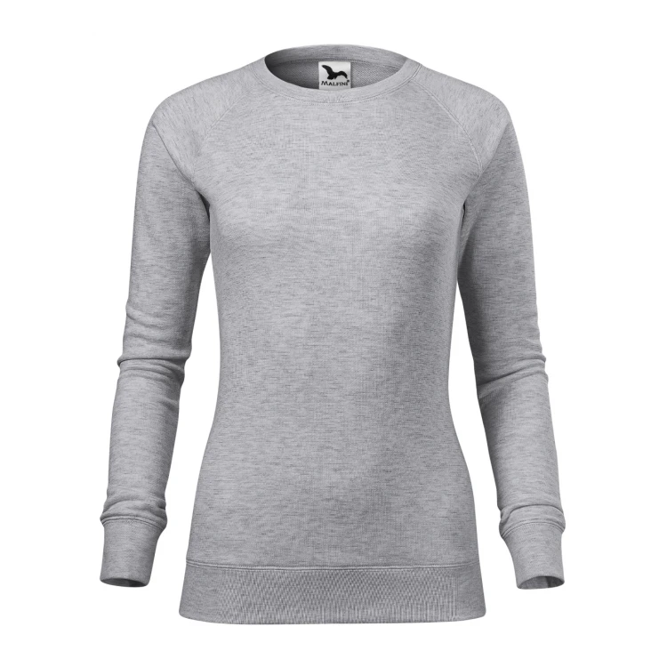 Sudadera mujer MALFINI Merger en mezcla de algodón con cuello raglan personalizable
