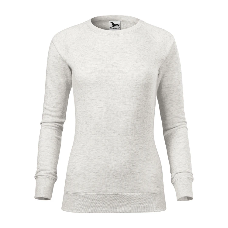 Sudadera mujer MALFINI Merger en mezcla de algodón con cuello raglan personalizable