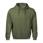Sudadera con capucha MALFINI Moon en algodón-poliéster con forro peinado y bolsillos canguro, personalizable con logo