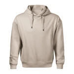 Sudadera con capucha MALFINI Moon en algodón-poliéster con forro peinado y bolsillos canguro, personalizable con logo