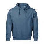 Sudadera con capucha MALFINI Moon en algodón-poliéster con forro peinado y bolsillos canguro, personalizable con logo