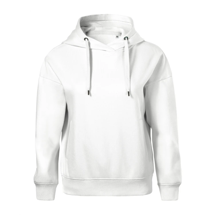 Sudadera mujer con capucha, bolsillos canguro y forro interior cardado, sin etiqueta