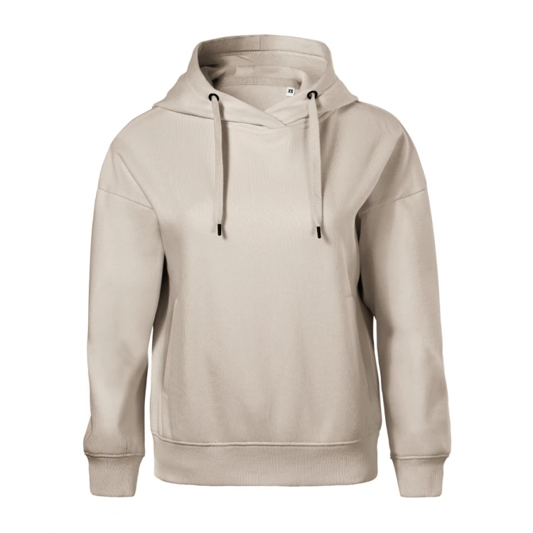 Sudadera mujer con capucha, bolsillos canguro y forro interior cardado, sin etiqueta