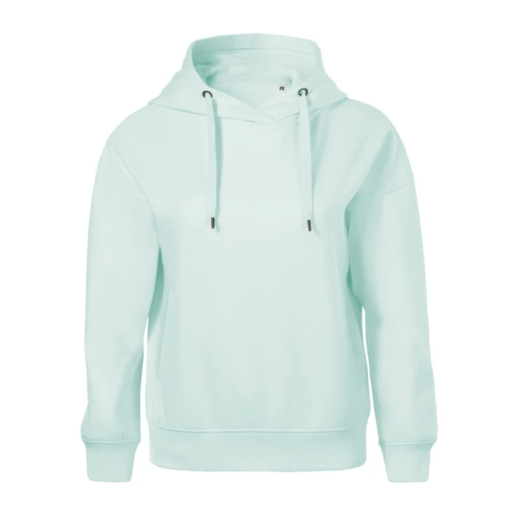 Sudadera mujer con capucha, bolsillos canguro y forro interior cardado, sin etiqueta