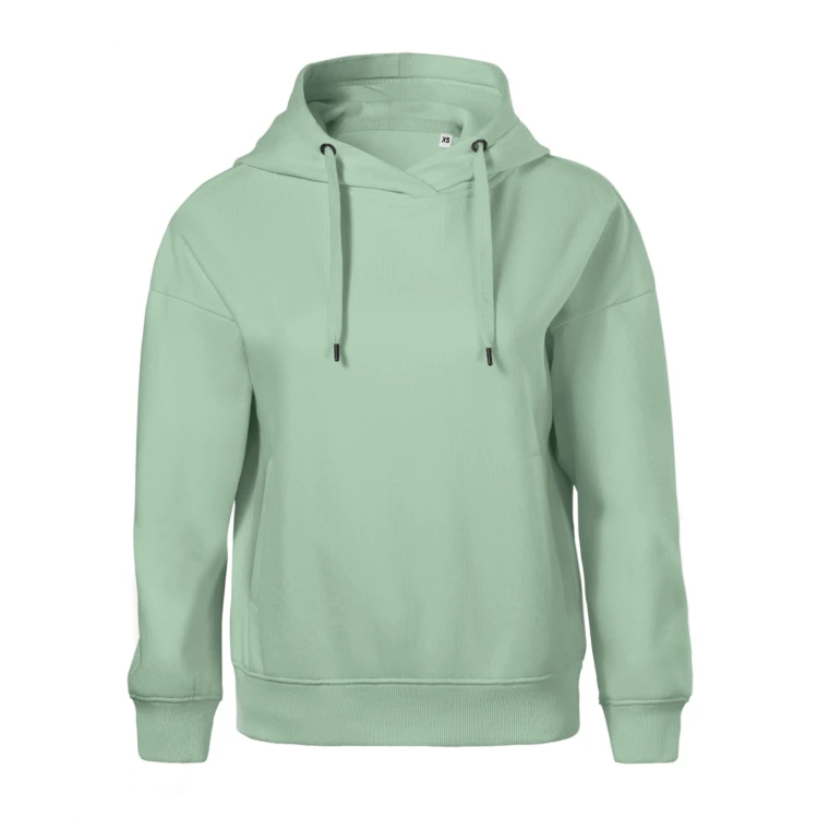 Sudadera mujer con capucha, bolsillos canguro y forro interior cardado, sin etiqueta
