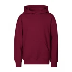 Sudadera infantil con capucha y bolsillo canguro en algodón poliéster, vista frontal, lista para personalizar con logo
