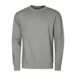 Sudadera cuello redondo MALFINI Crew gris para personalizar con logo