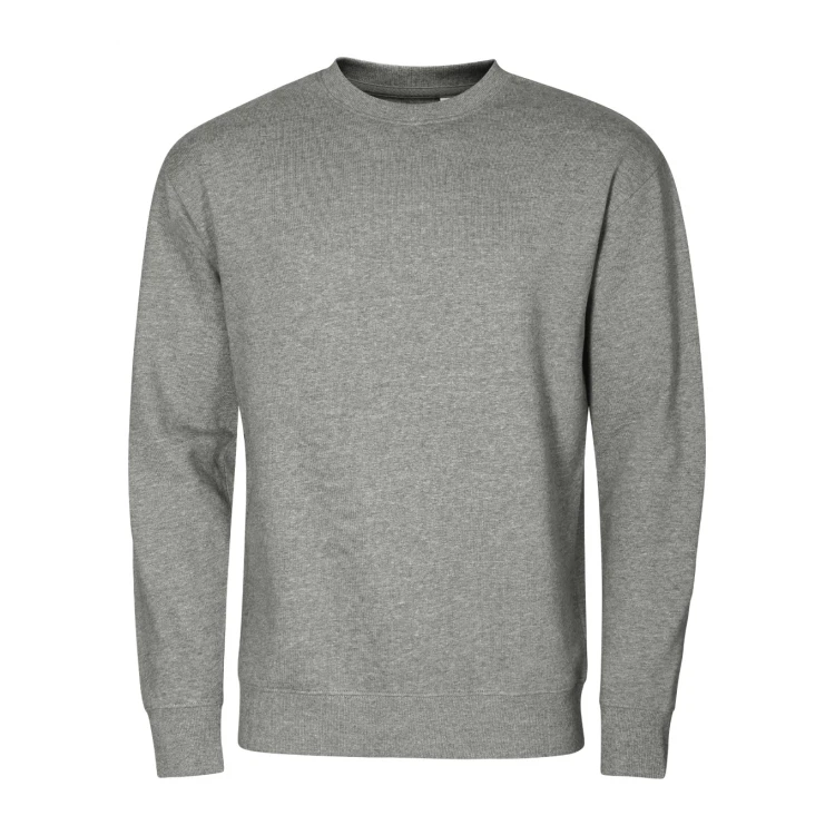Sudadera cuello redondo MALFINI Crew gris para personalizar con logo