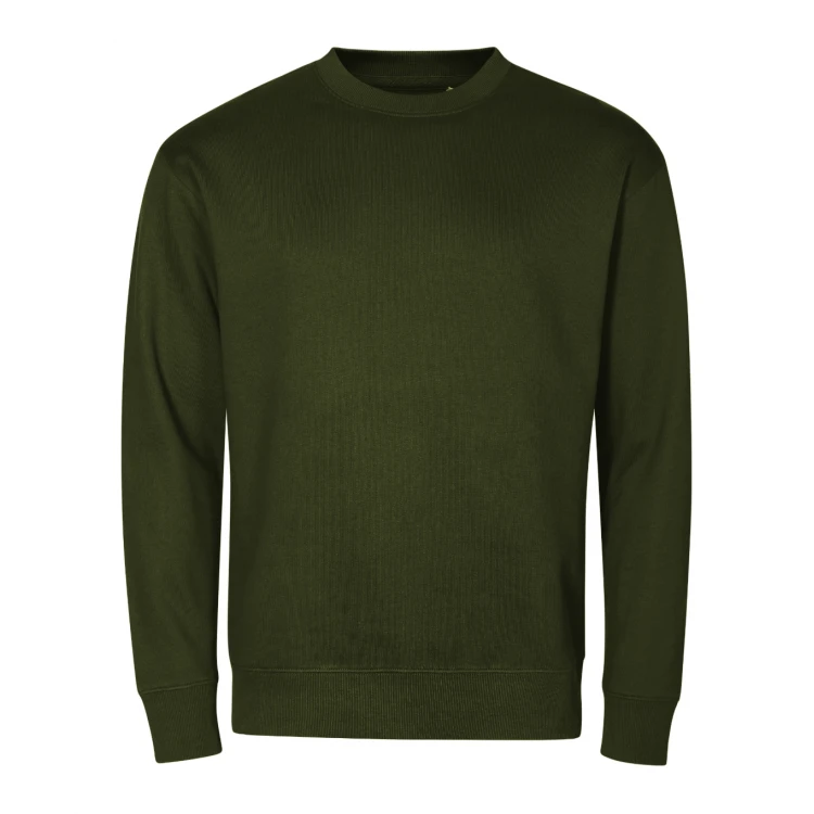 Sudadera cuello redondo MALFINI Crew gris para personalizar con logo