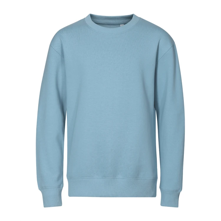 Sudadera infantil MALFINI Crew con cuello redondo en tejido de algodón mezclado, vista frontal, disponible en varios colores