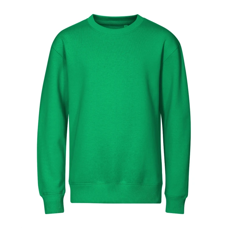 Sudadera infantil MALFINI Crew con cuello redondo en tejido de algodón mezclado, vista frontal, disponible en varios colores