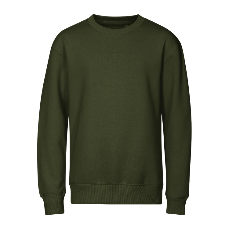 Sudadera infantil MALFINI Crew con cuello redondo en tejido de algodón mezclado, vista frontal, disponible en varios colores