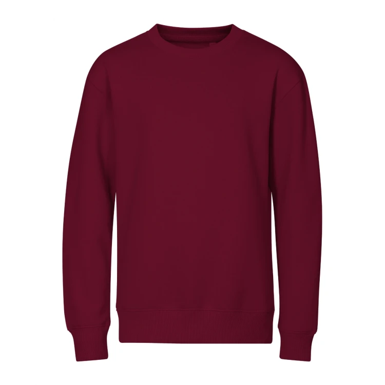 Sudadera infantil MALFINI Crew con cuello redondo en tejido de algodón mezclado, vista frontal, disponible en varios colores